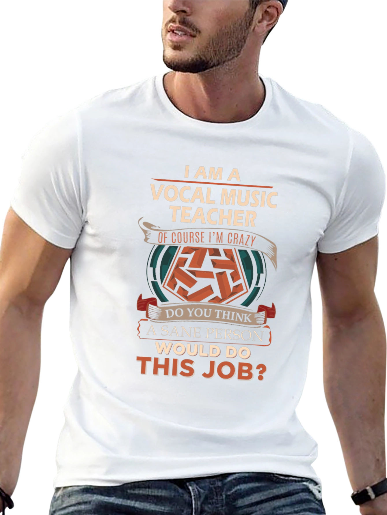 Vocal Music Teacher Crazy Job T-Shirt