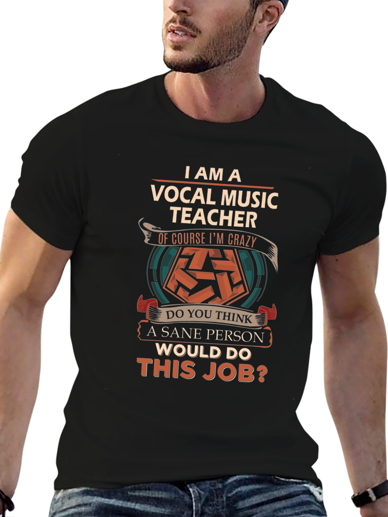 Vocal Music Teacher Crazy Job T-Shirt