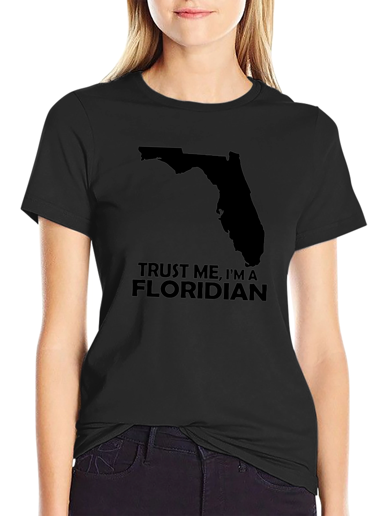 Trust Me Im A Floridian Black T-Shirt