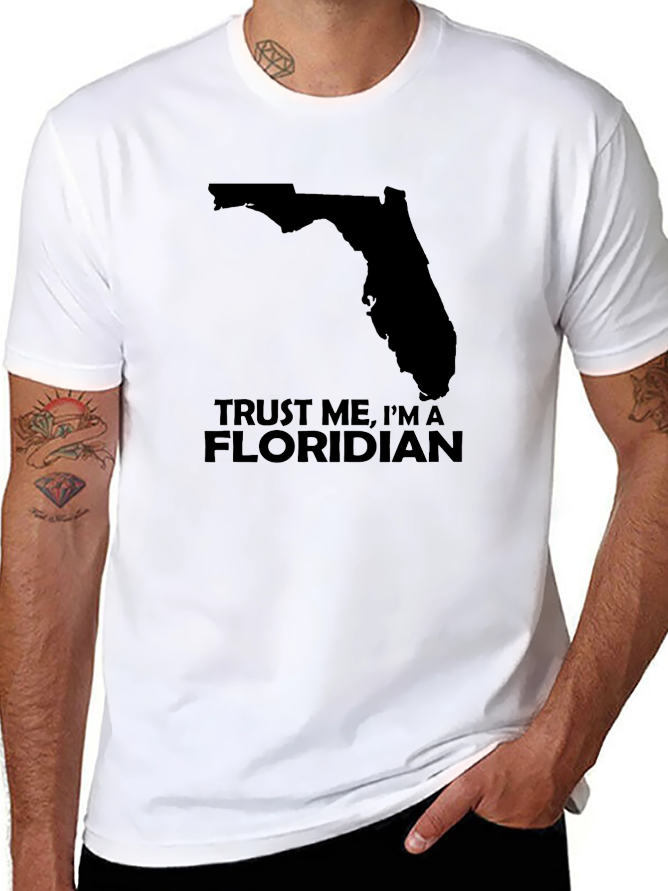Trust Me Im A Floridian Black T-Shirt