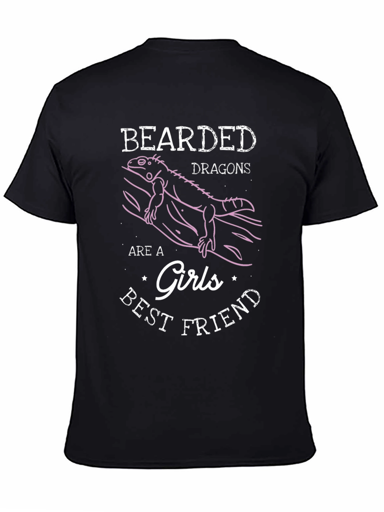 Bearded Dragon Girls Best Friend Graphic T-Shirt