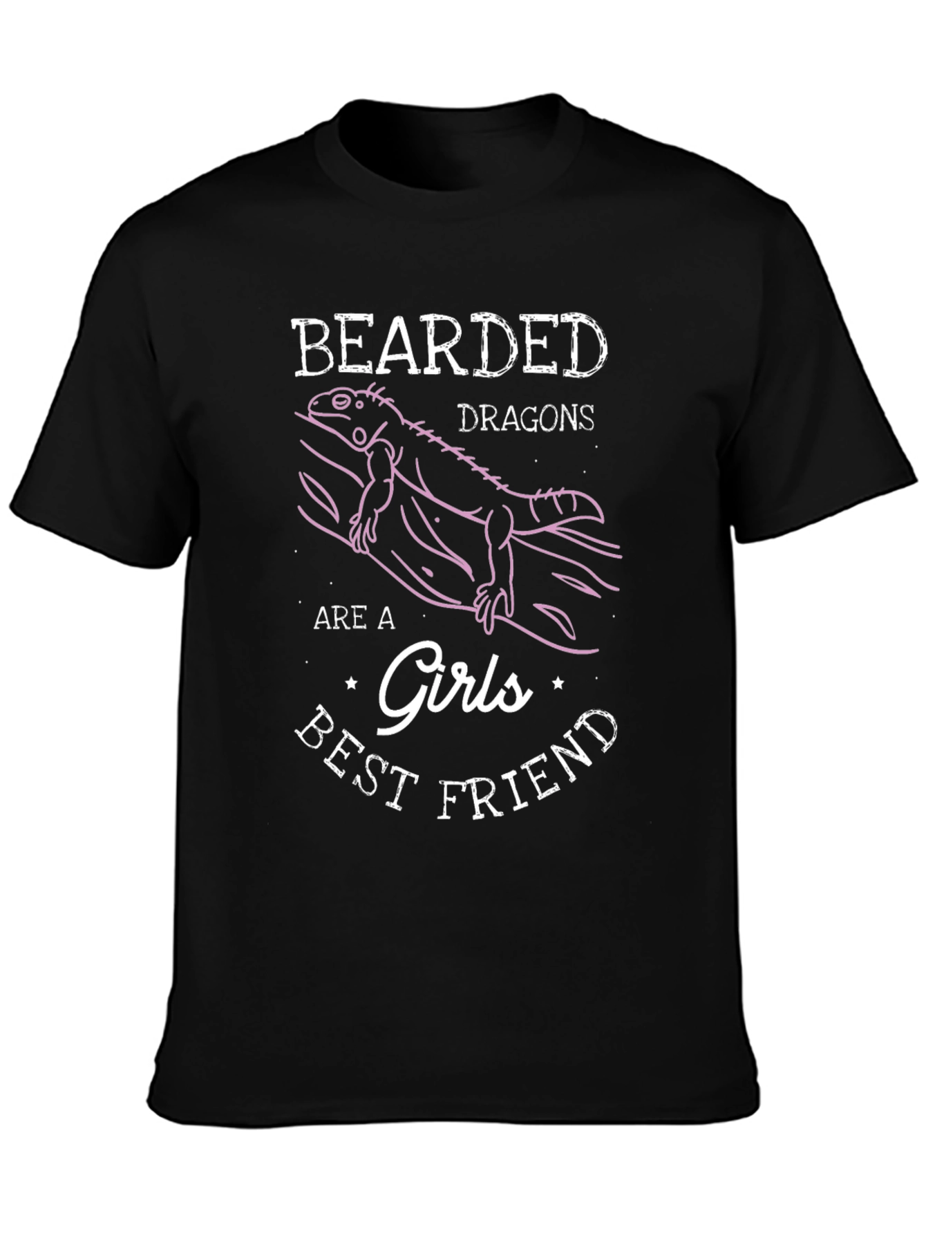 Bearded Dragon Girls Best Friend Graphic T-Shirt