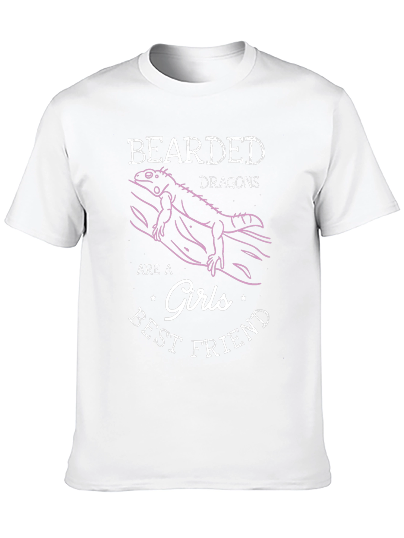 Bearded Dragon Girls Best Friend Graphic T-Shirt