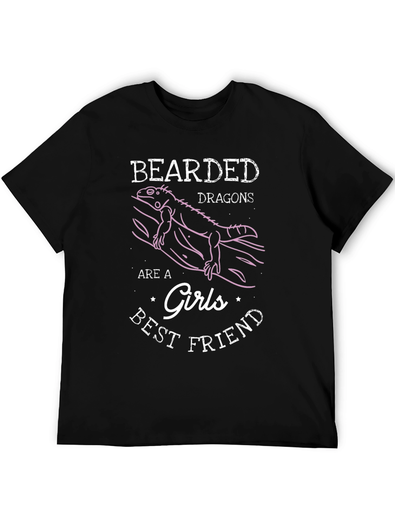 Bearded Dragon Girls Best Friend Graphic T-Shirt