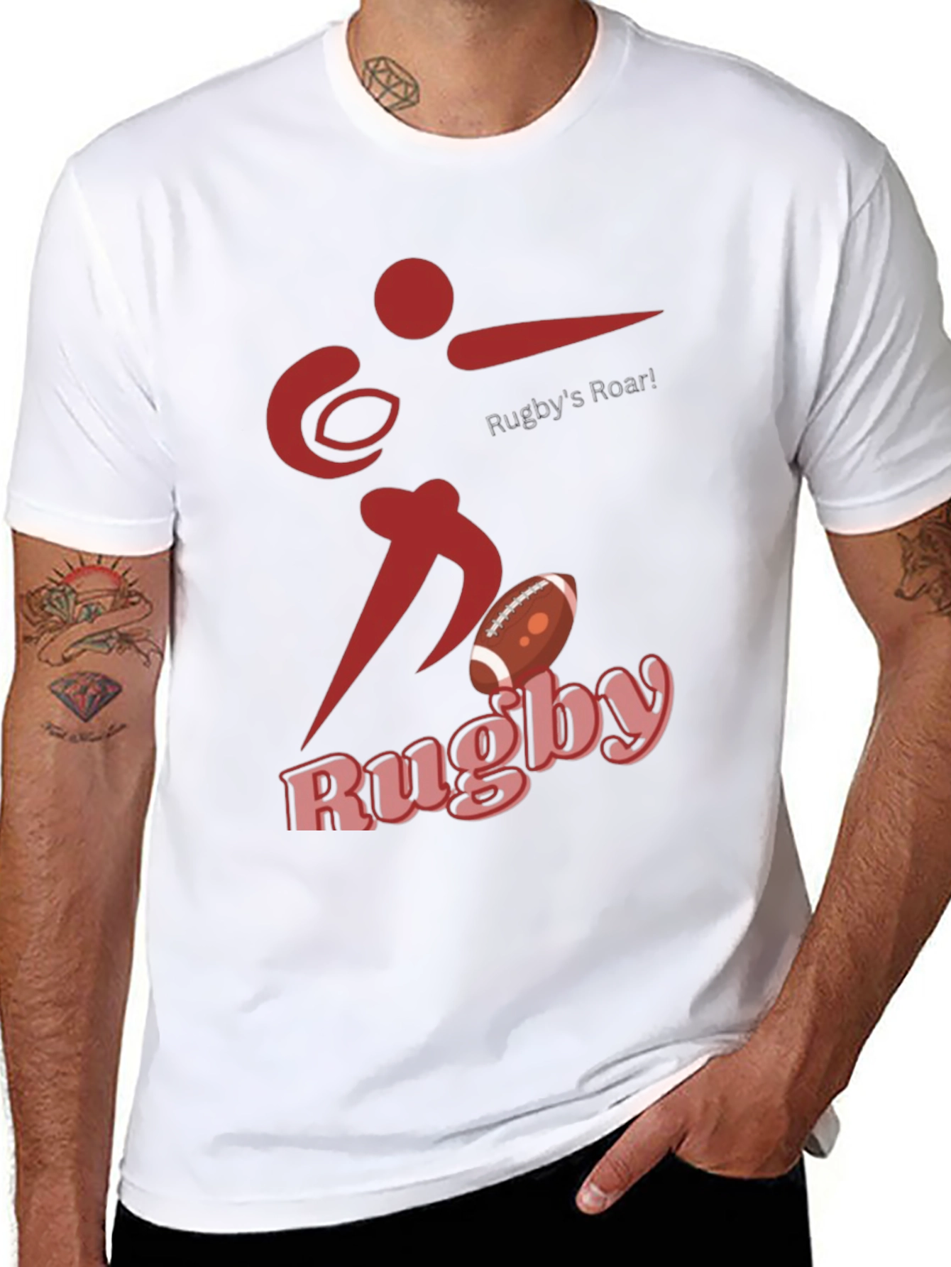 Rugbys Roar Graphic Tee - Sporty Style