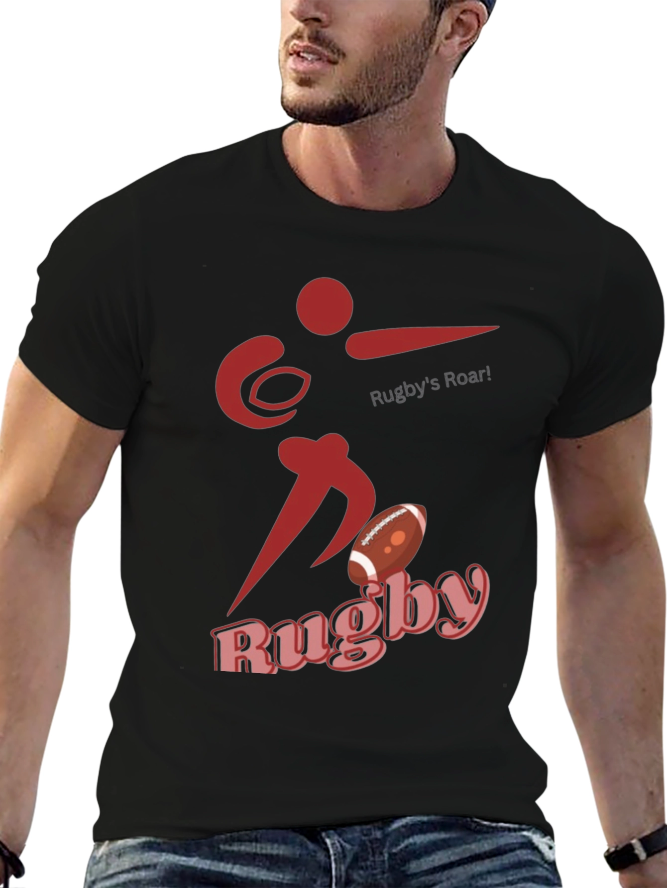Rugbys Roar Graphic Tee - Sporty Style