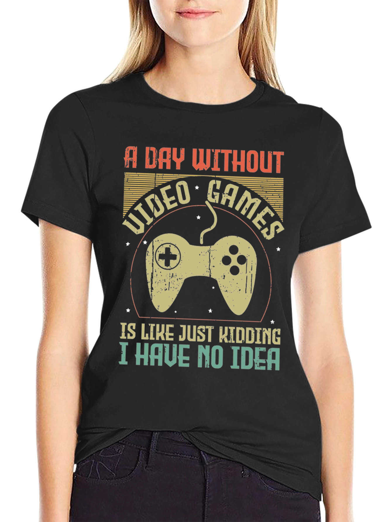 Funny Gamer T-Shirt: A Day Without Video Games