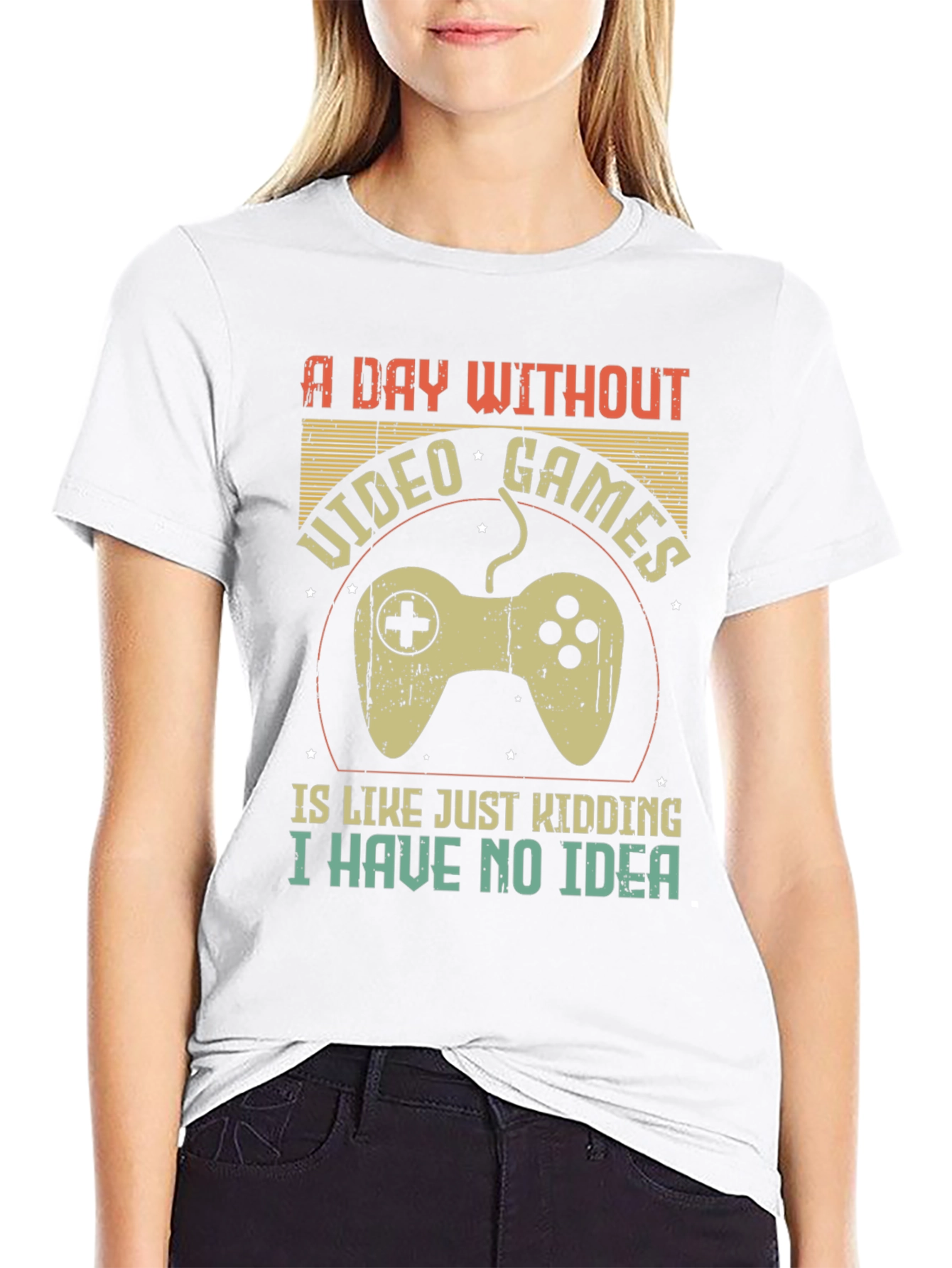 Funny Gamer T-Shirt: A Day Without Video Games