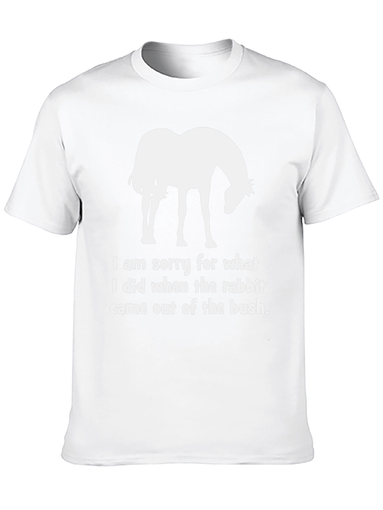 Funny Horse & Rabbit Apology T-Shirt