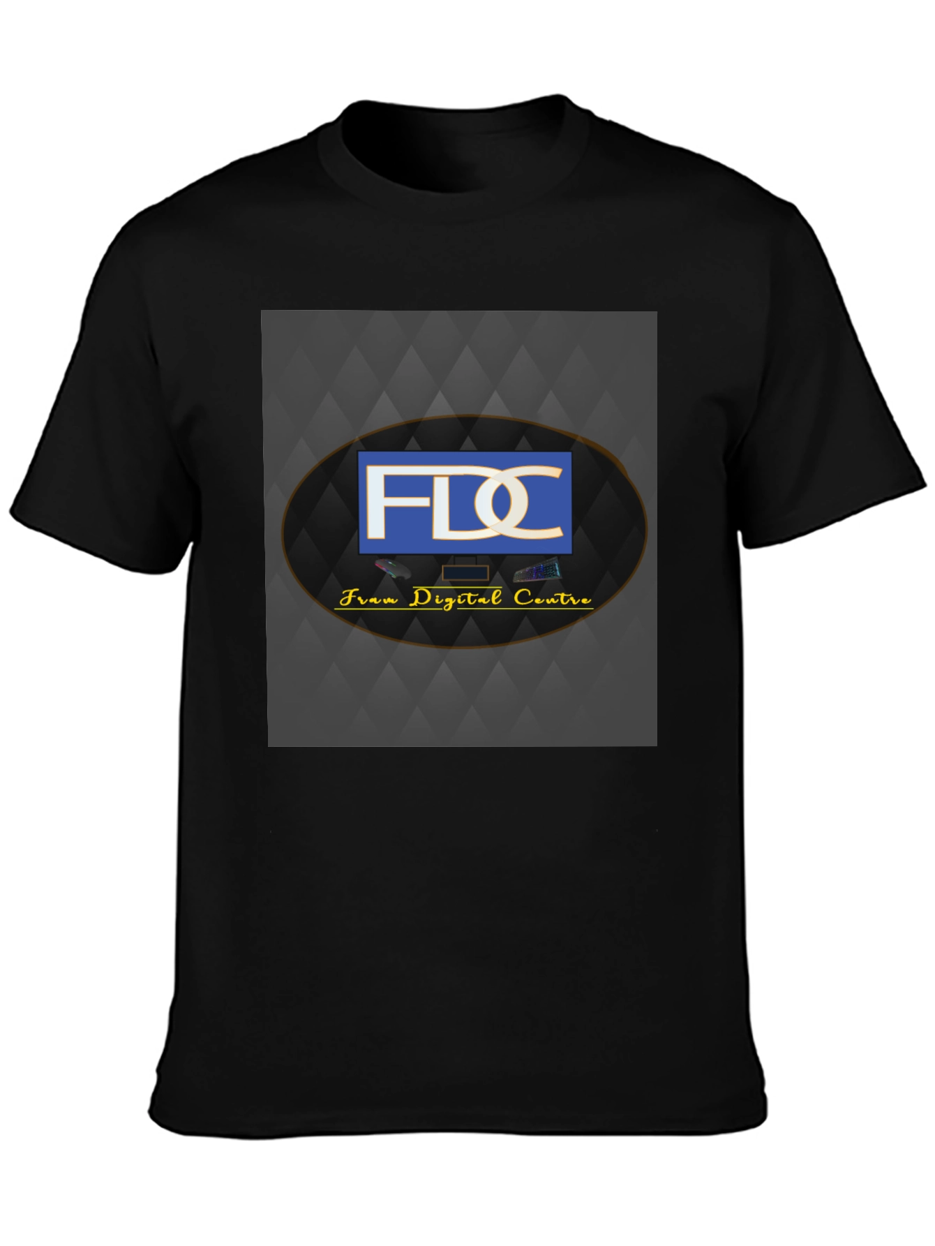 Black FDC Digital Centre T-Shirt