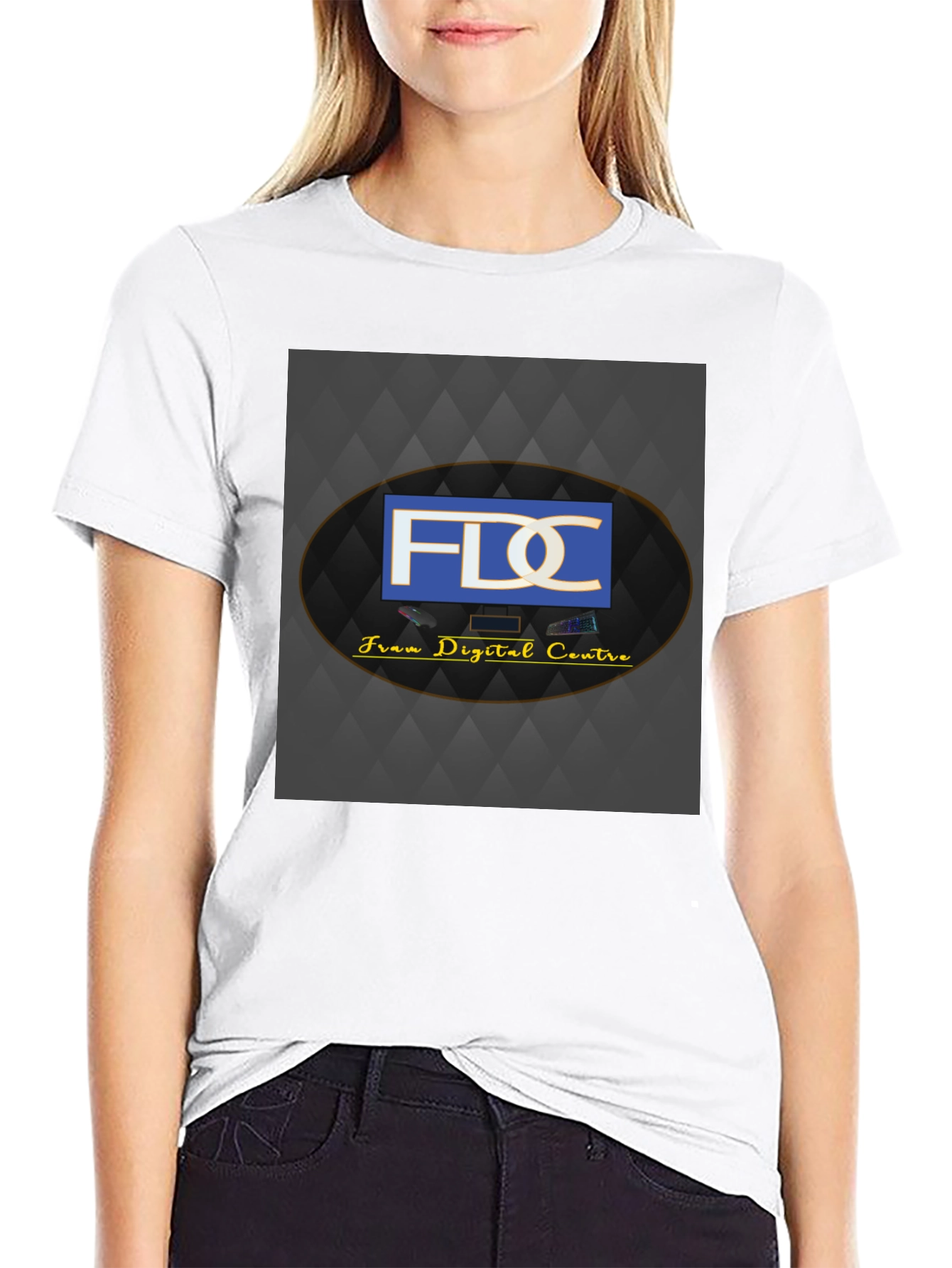 Black FDC Digital Centre T-Shirt