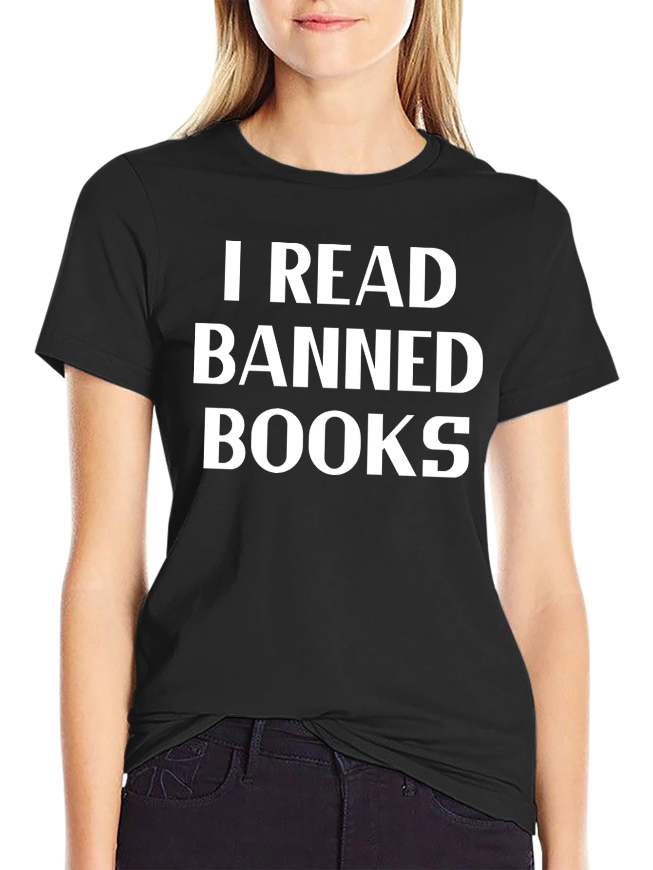 I Read Banned Books Graphic Tee - Black