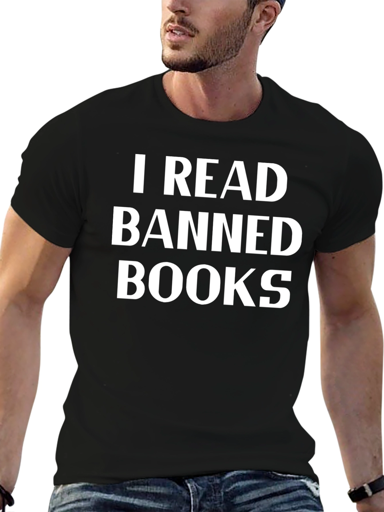 I Read Banned Books Graphic Tee - Black