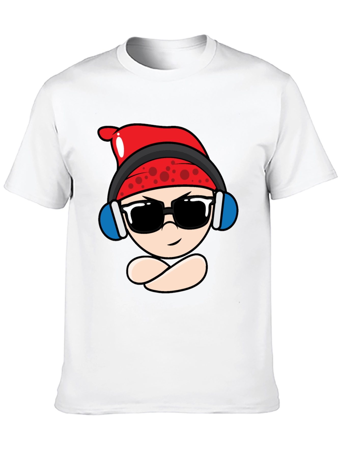 Cool Cartoon Character Black T-Shirt
