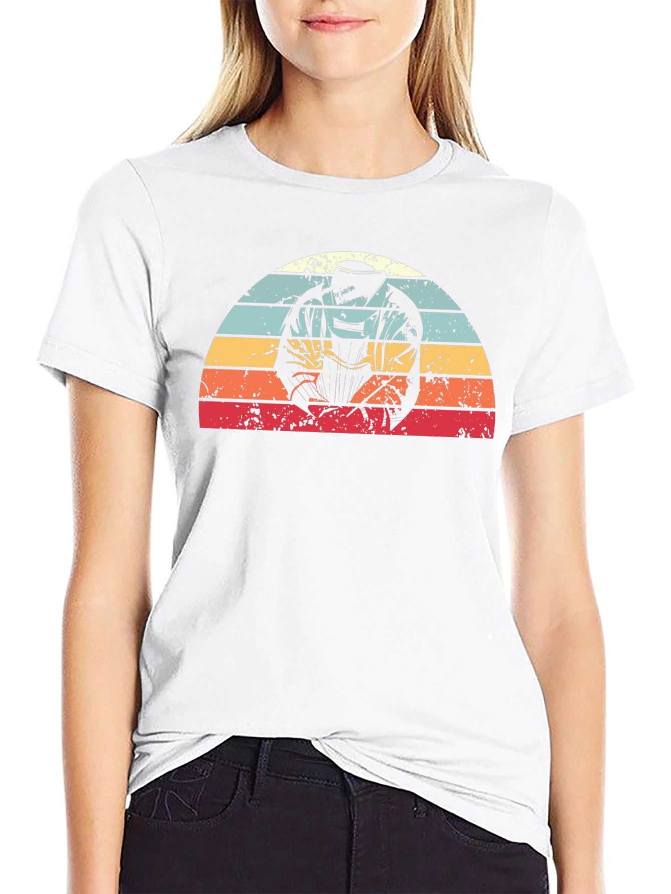 Welder Retro Sunset Graphic Tee - Black