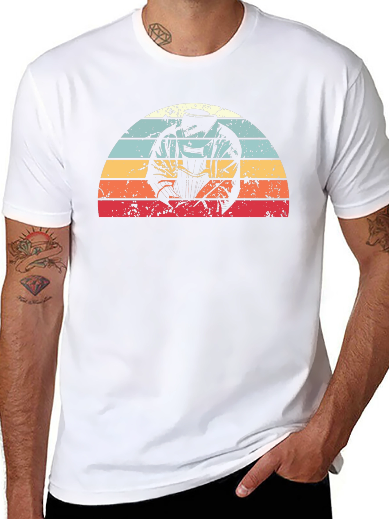 Welder Retro Sunset Graphic Tee - Black