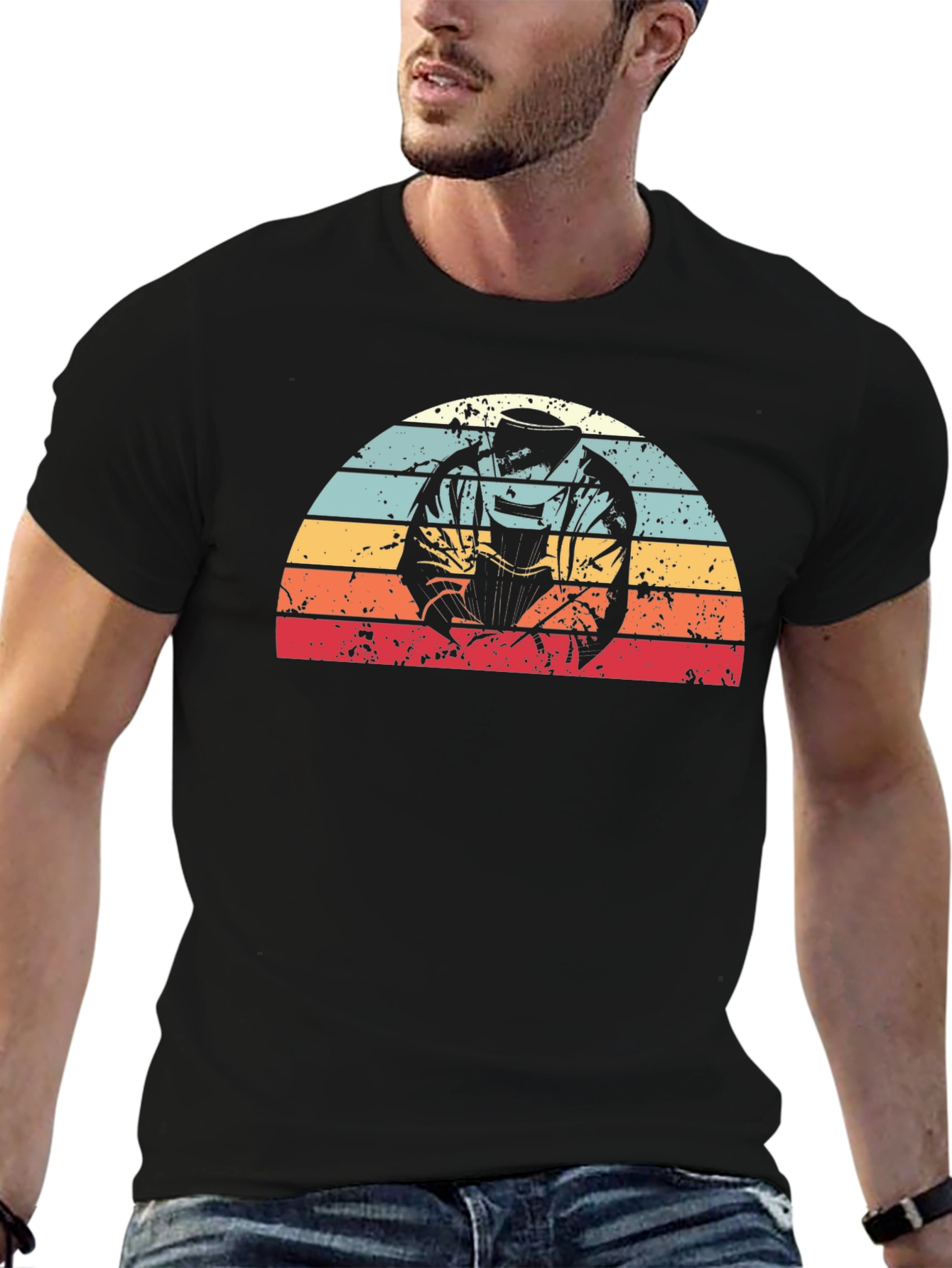 Welder Retro Sunset Graphic Tee - Black