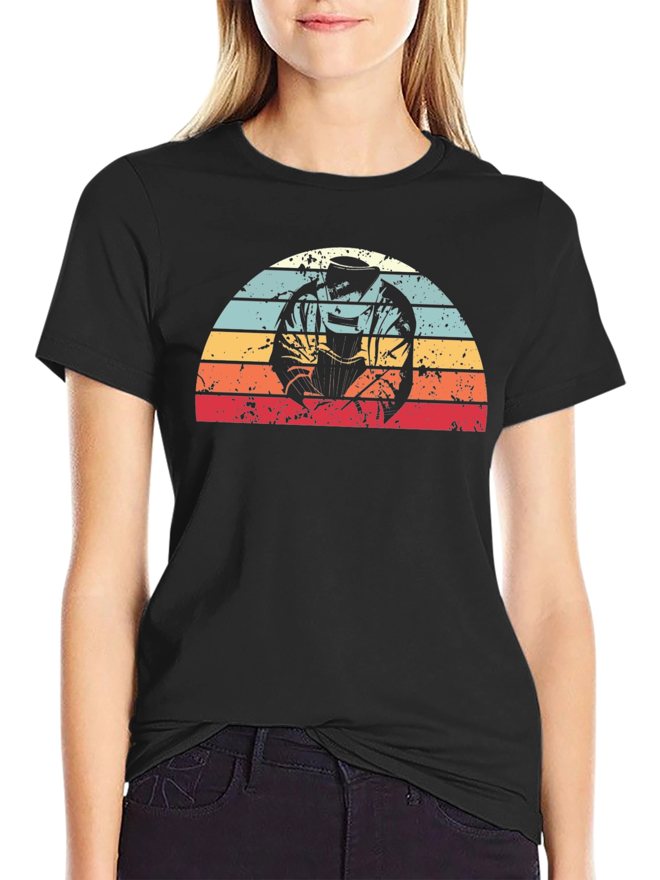 Welder Retro Sunset Graphic Tee - Black