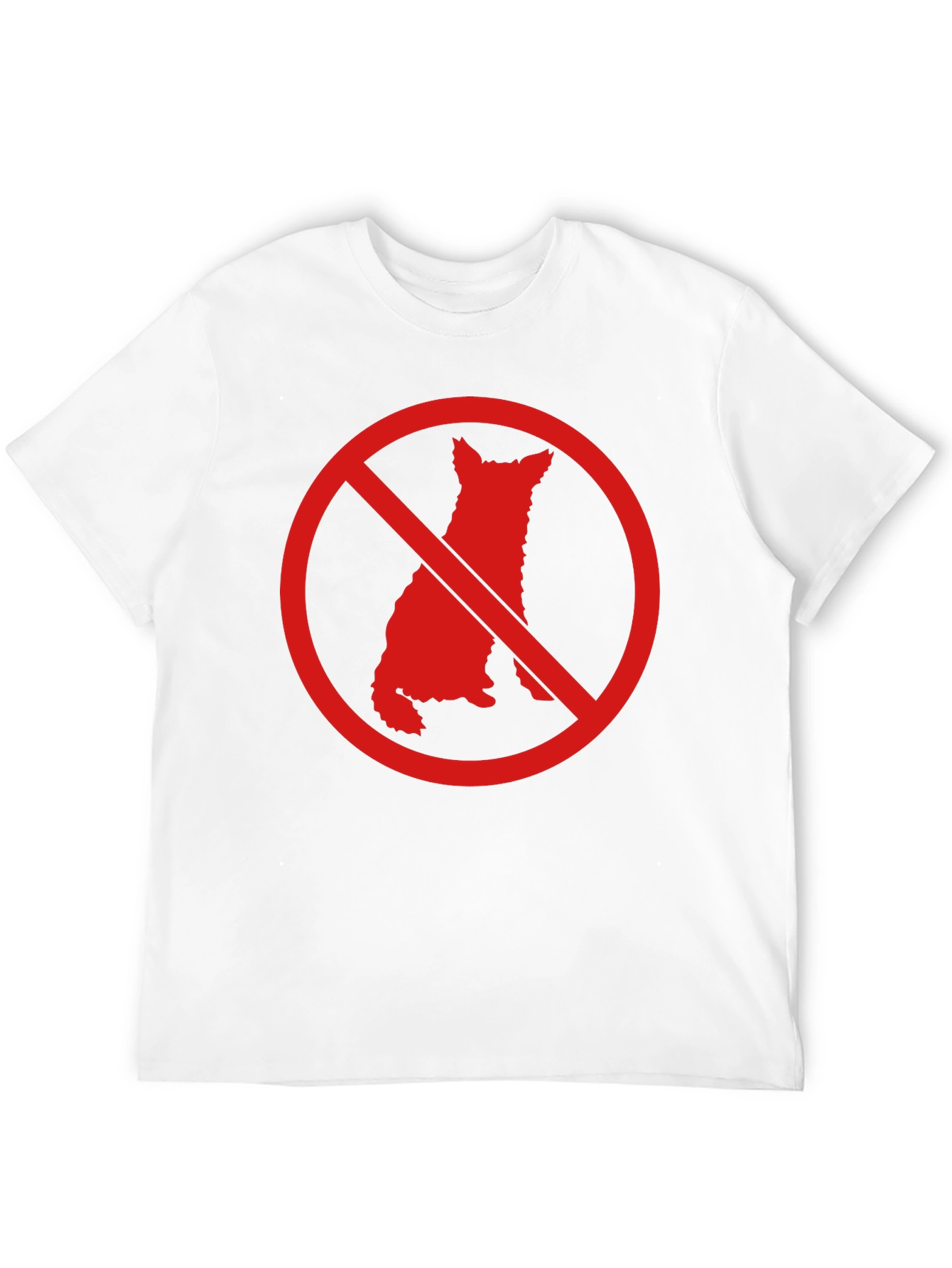 No Dogs Allowed Graphic T-Shirt - Mens Black Tee