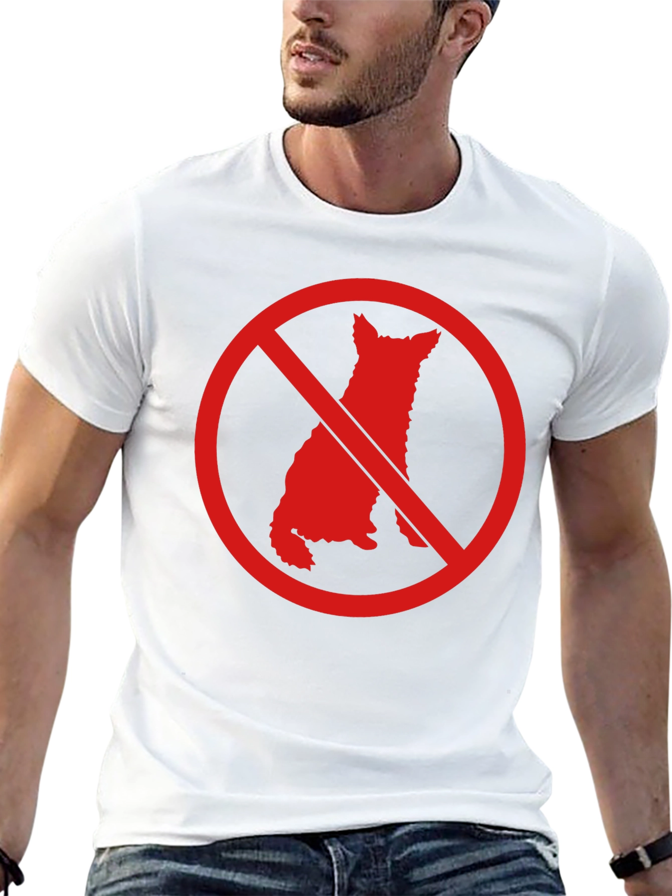 No Dogs Allowed Graphic T-Shirt - Mens Black Tee