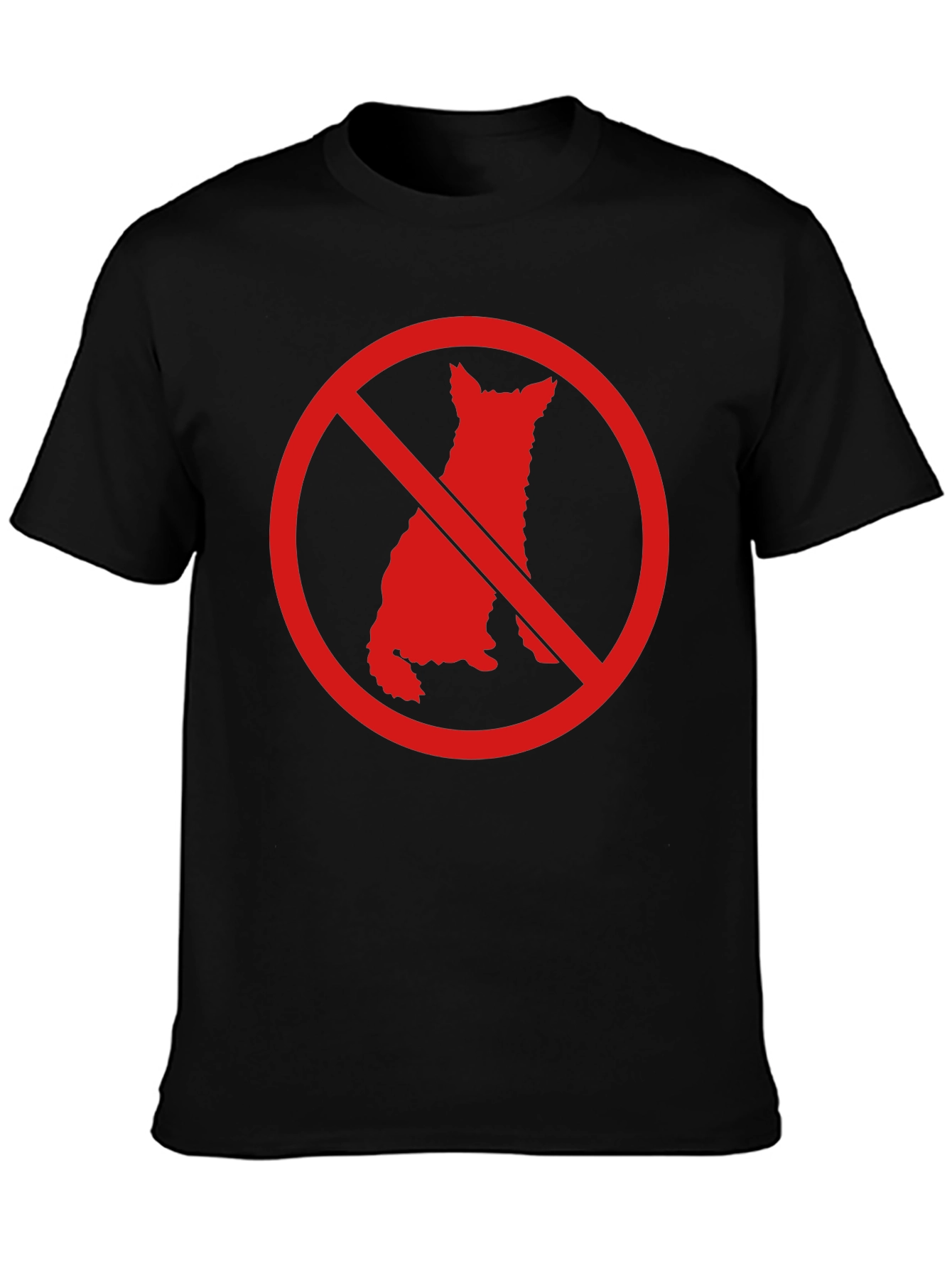 No Dogs Allowed Graphic T-Shirt - Mens Black Tee