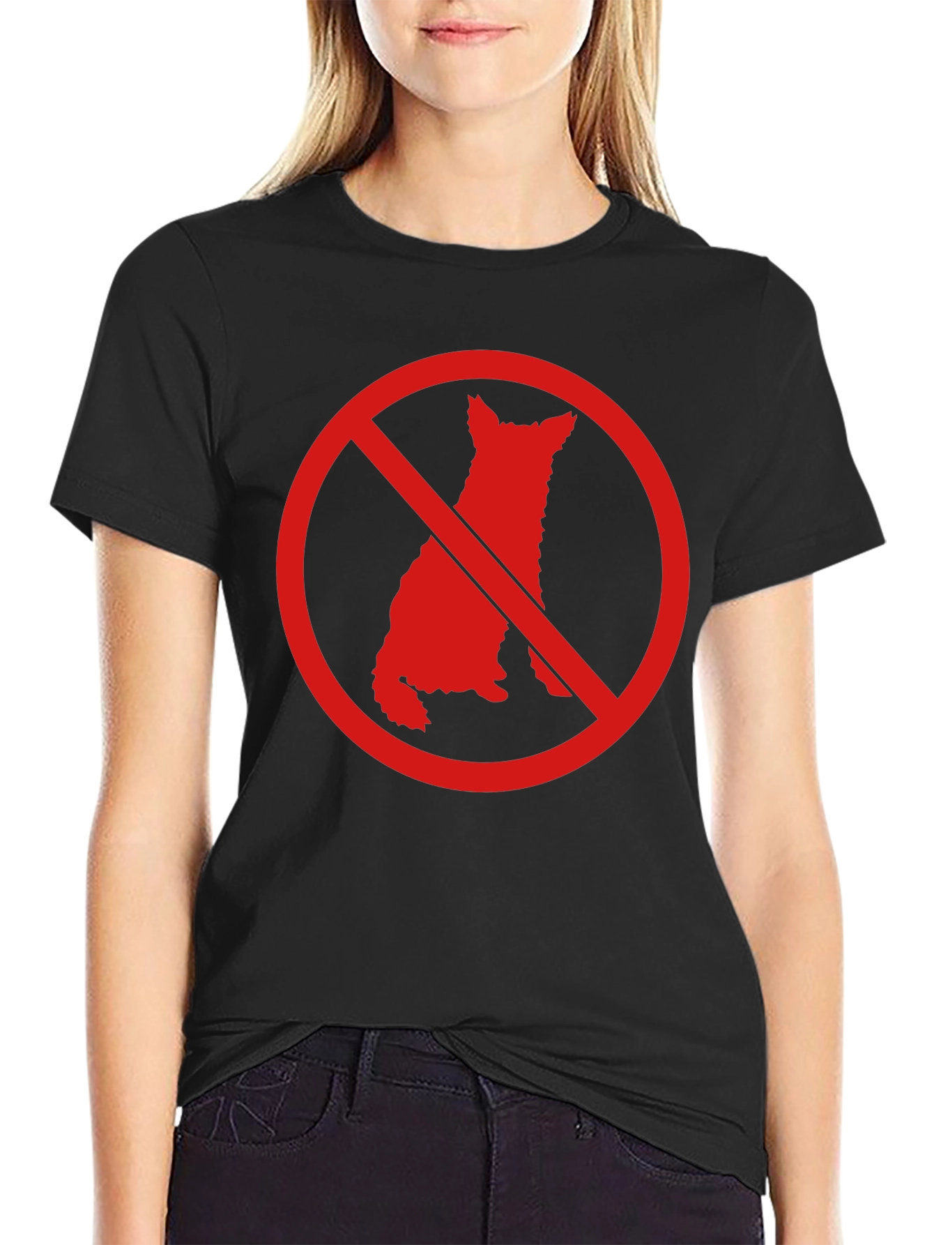 No Dogs Allowed Graphic T-Shirt - Mens Black Tee