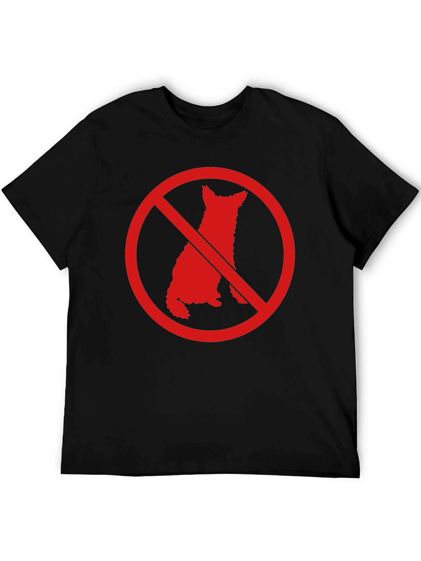 No Dogs Allowed Graphic T-Shirt - Mens Black Tee