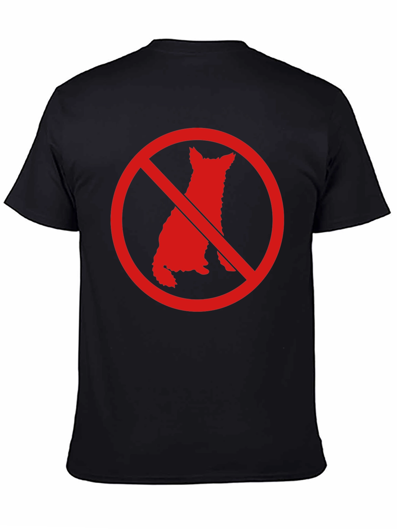 No Dogs Allowed Graphic T-Shirt - Mens Black Tee