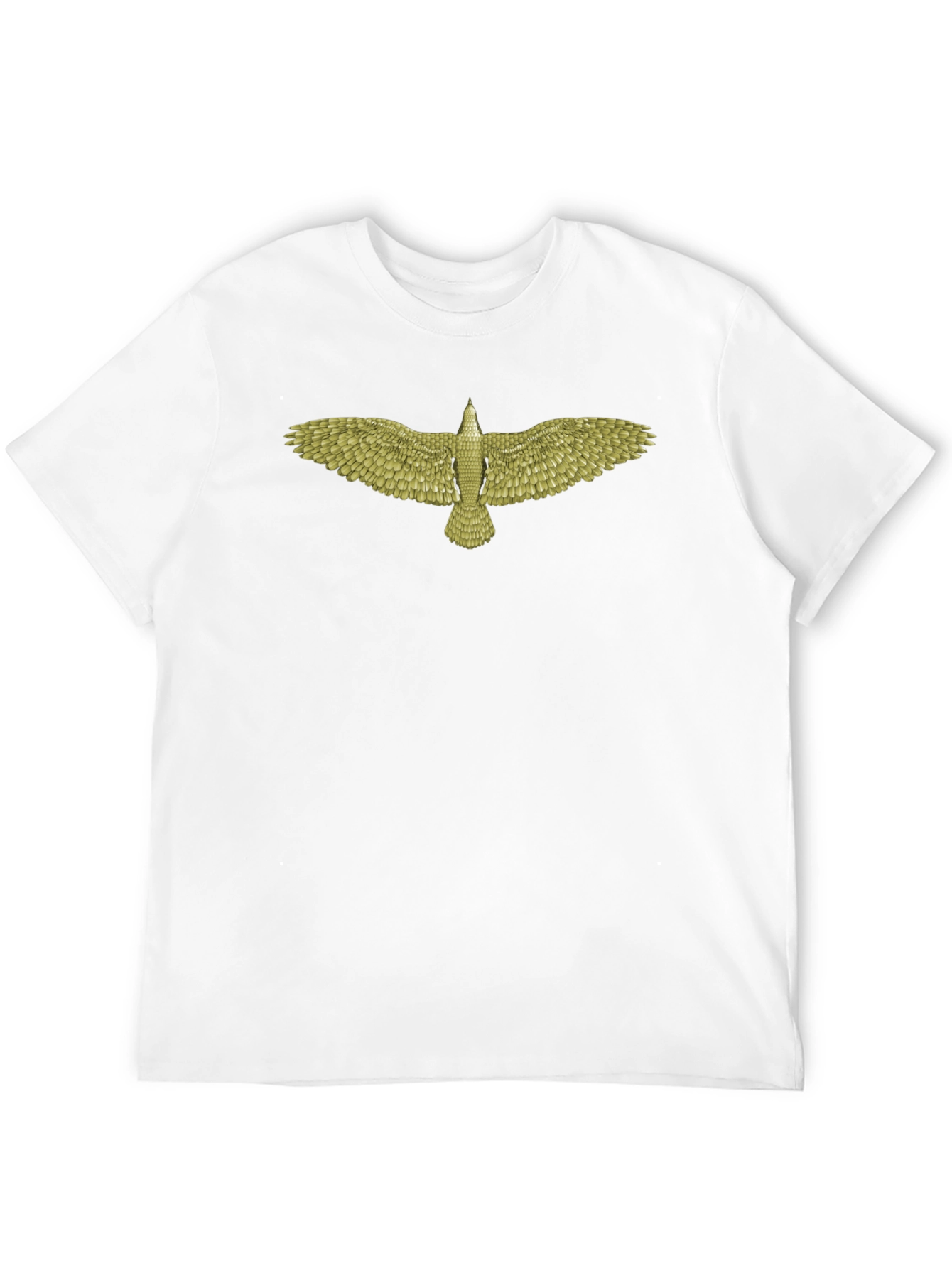 Mens Black T-Shirt with Eagle Design