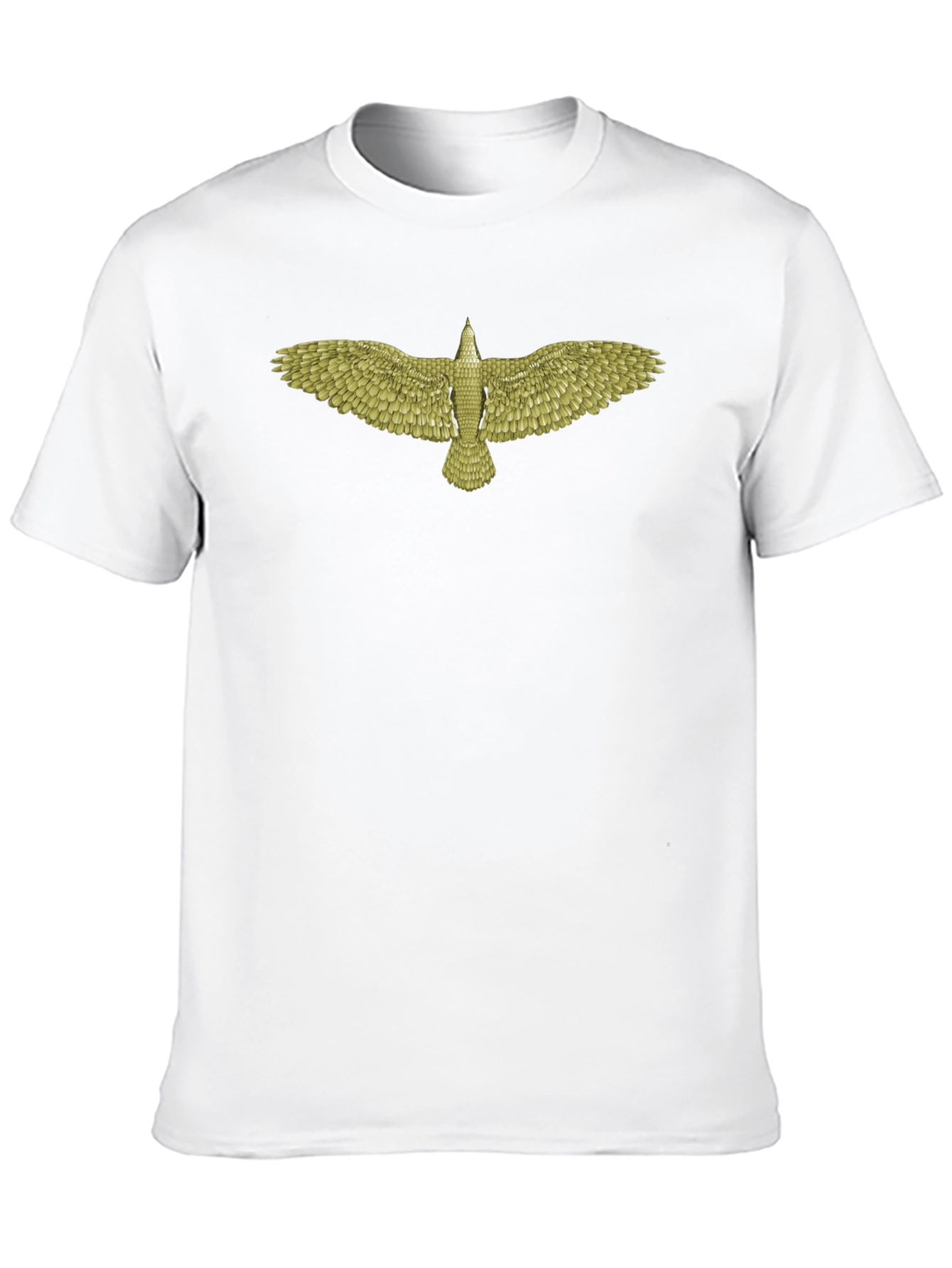 Mens Black T-Shirt with Eagle Design