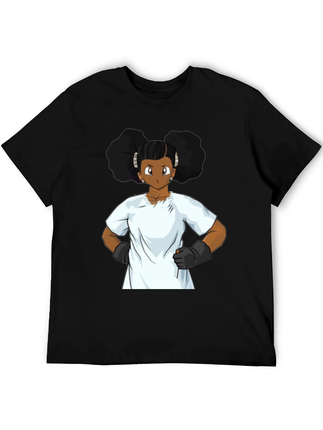 Cartoon Graphic Black T-Shirt