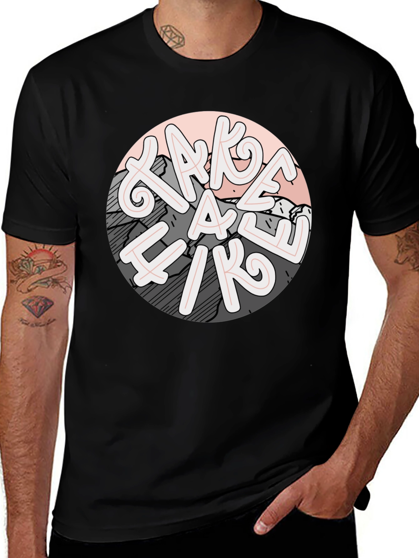 Take a Hike Graphic Tee - Mens Casual Shirt