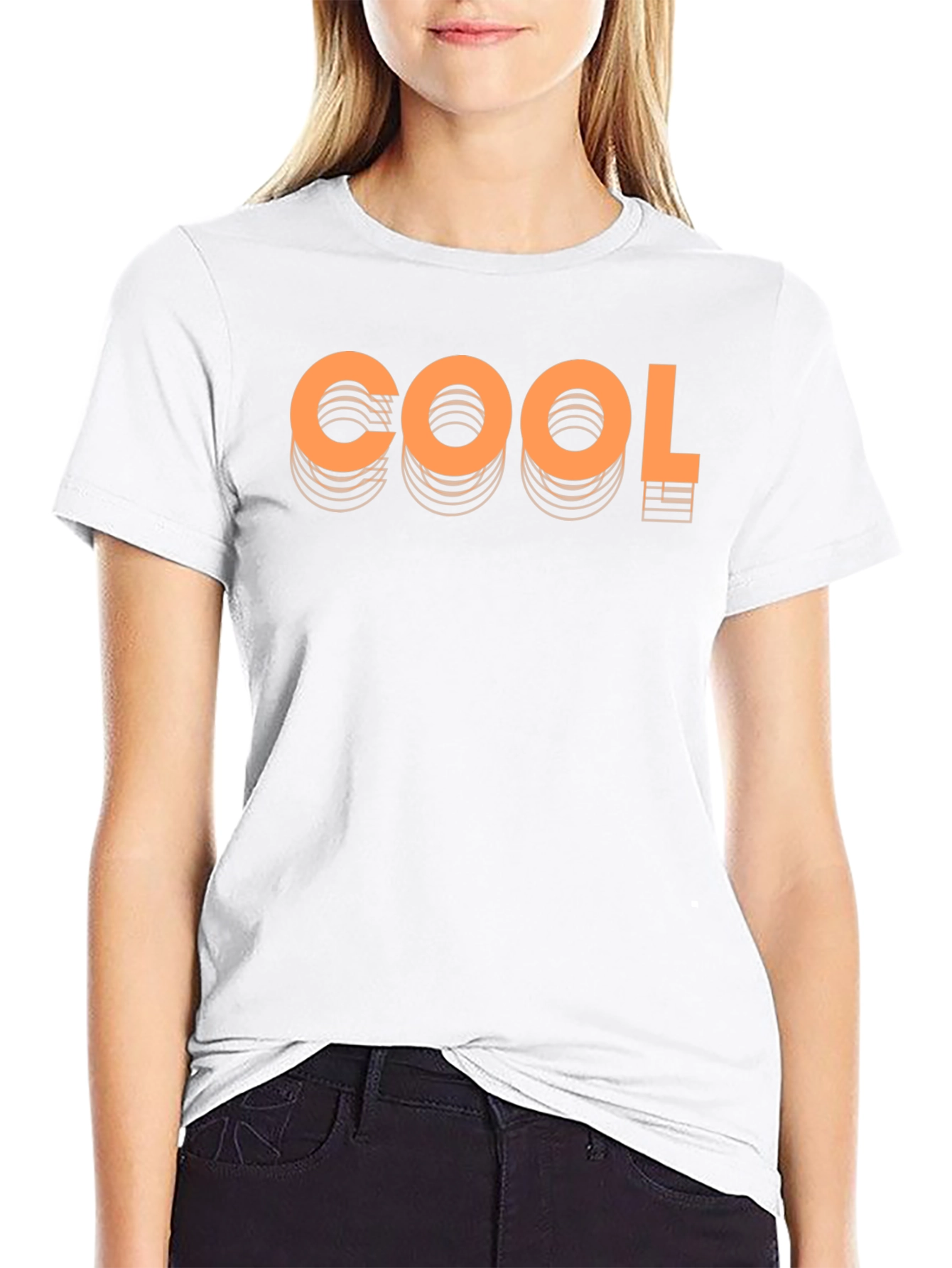 Cool Graphic Print Black Tee