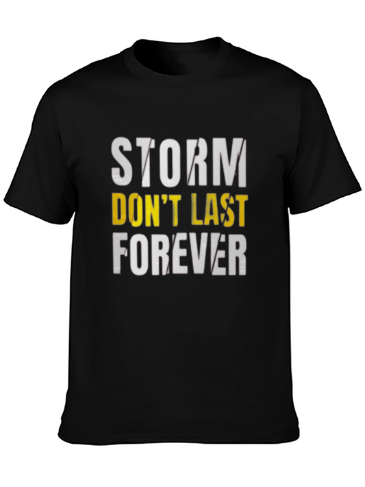 Storms Dont Last Forever Graphic Tee - Black