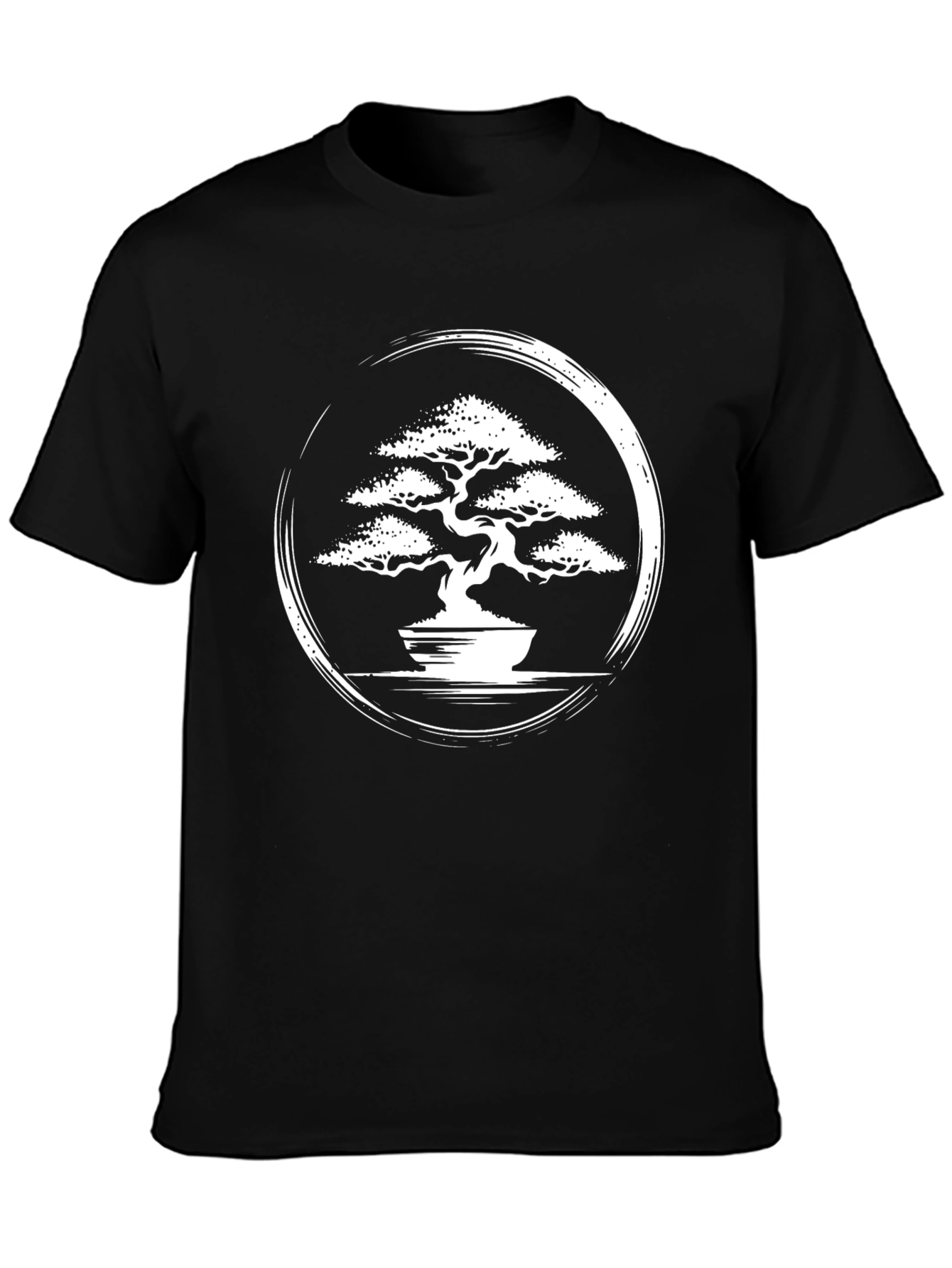 Bonsai Tree Graphic T-Shirt - Zen Style