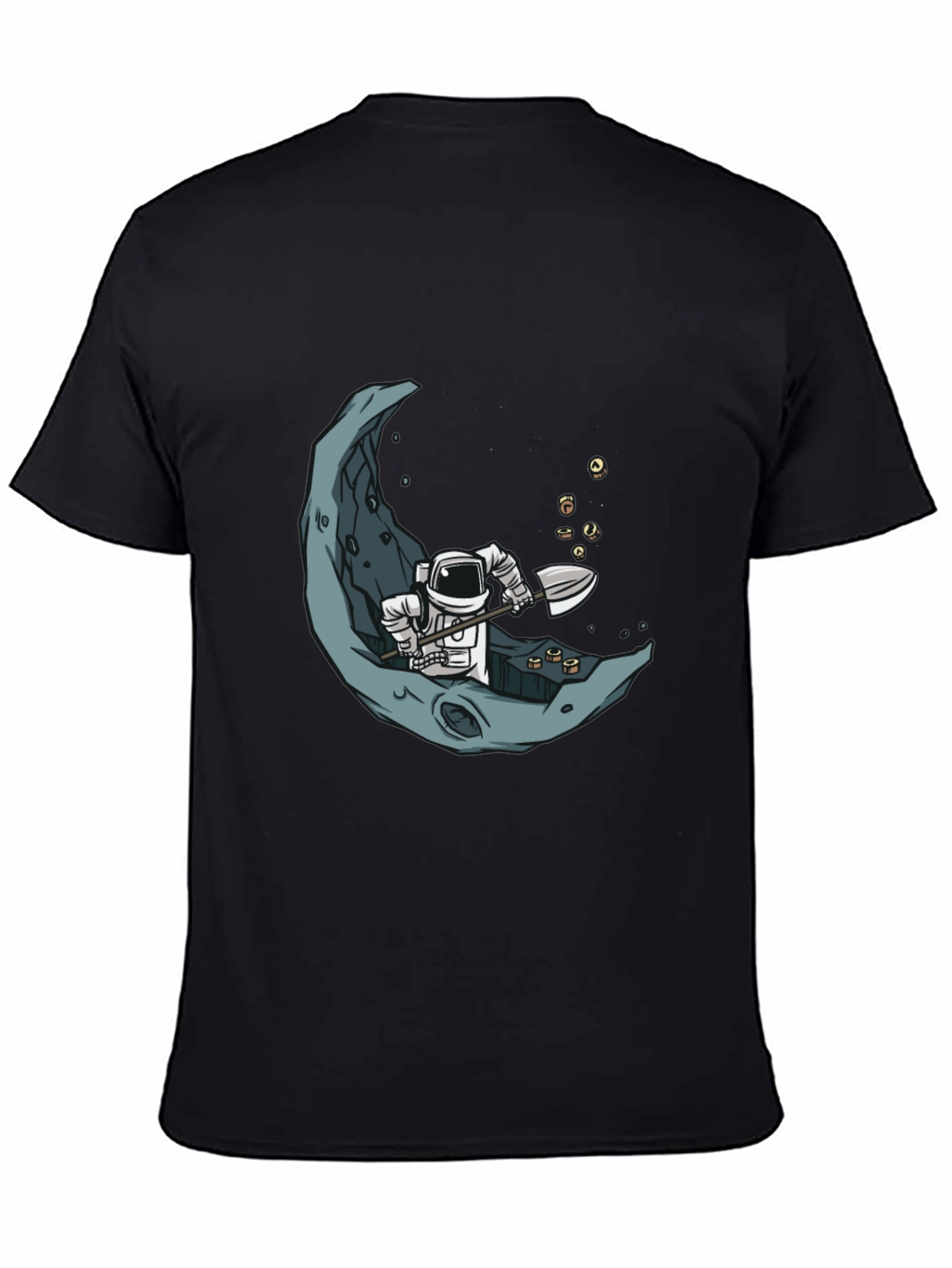 Astronaut Moon Mining Graphic Tee