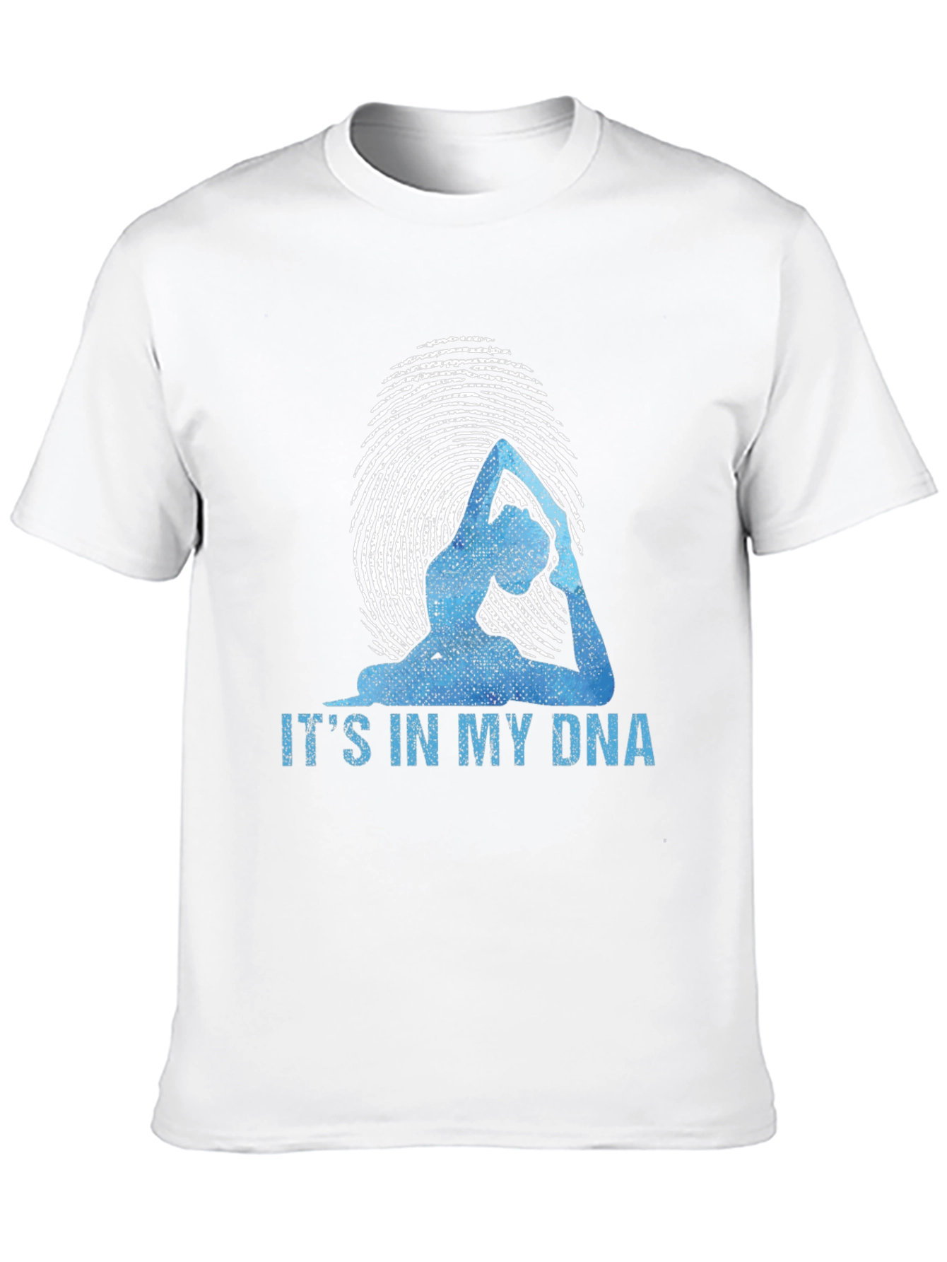 Yoga DNA Graphic T-Shirt - Black Cotton Blend