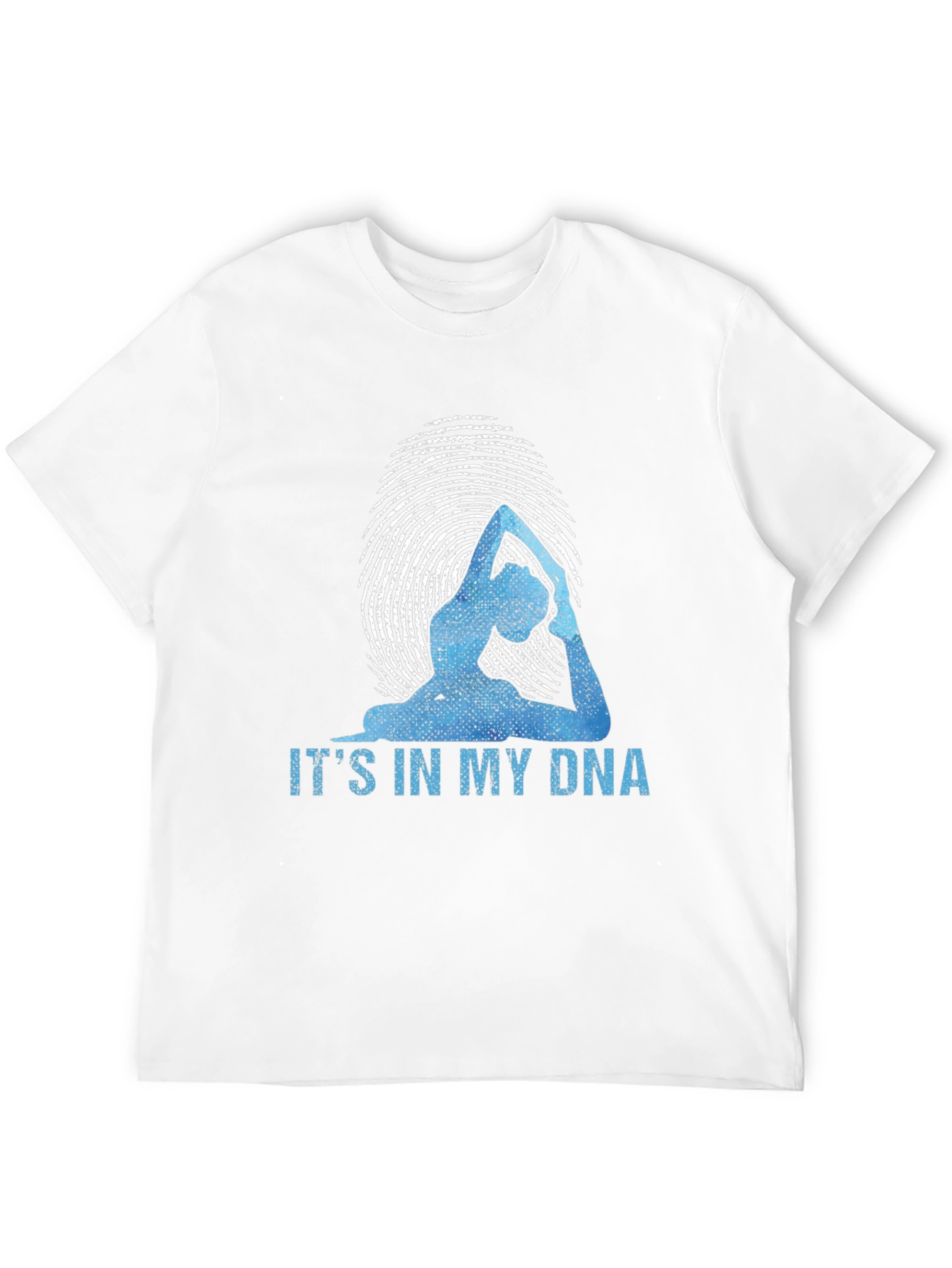 Yoga DNA Graphic T-Shirt - Black Cotton Blend