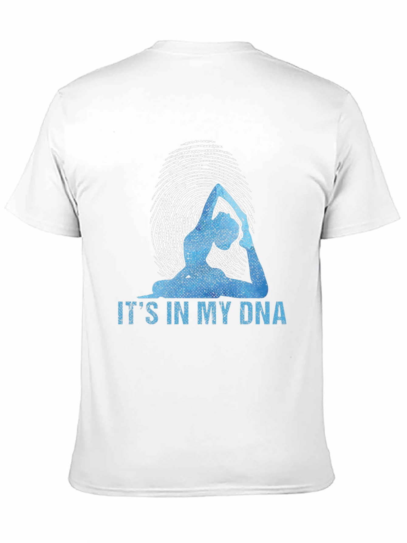 Yoga DNA Graphic T-Shirt - Black Cotton Blend