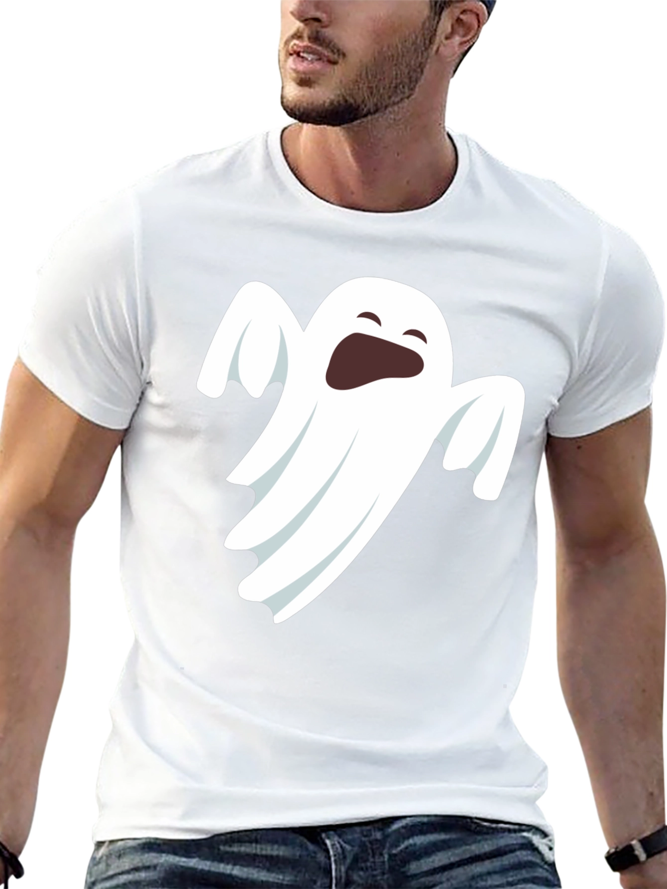 Ghost Graphic Tee - Spooky Season Style
