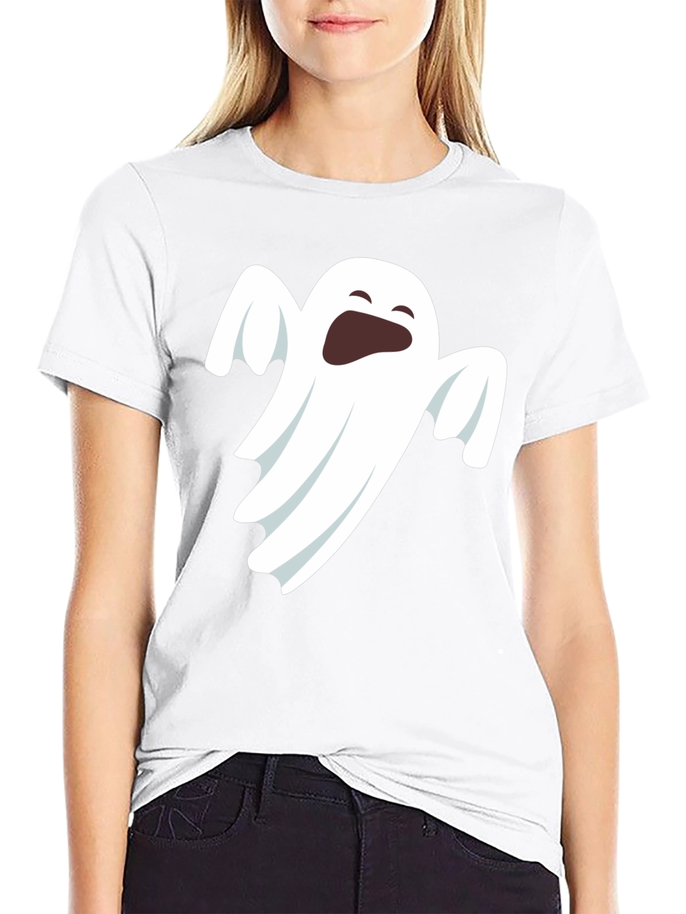 Ghost Graphic Tee - Spooky Season Style