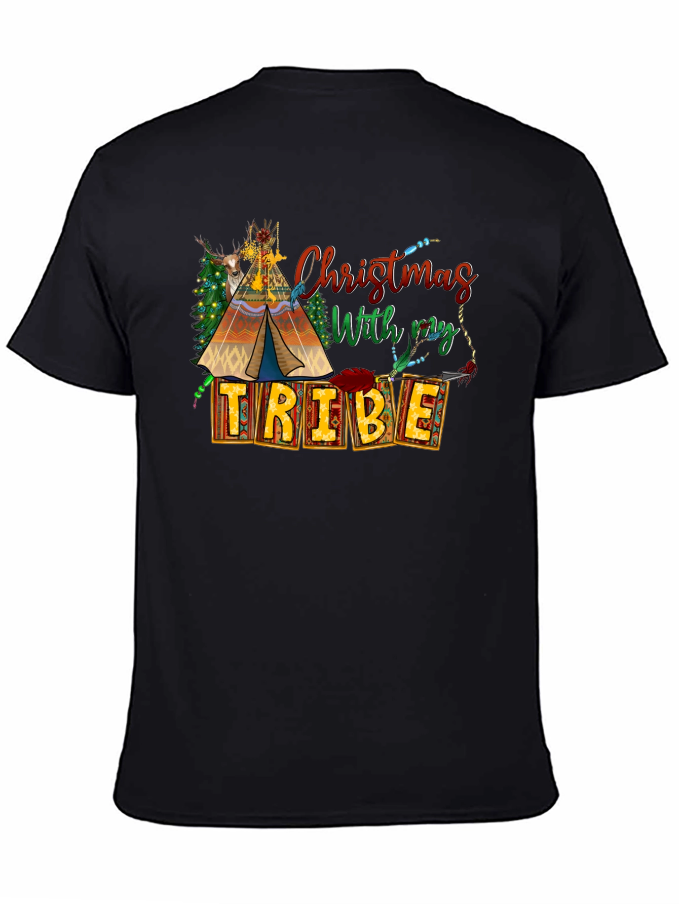Christmas With My Tribe T-Shirt
