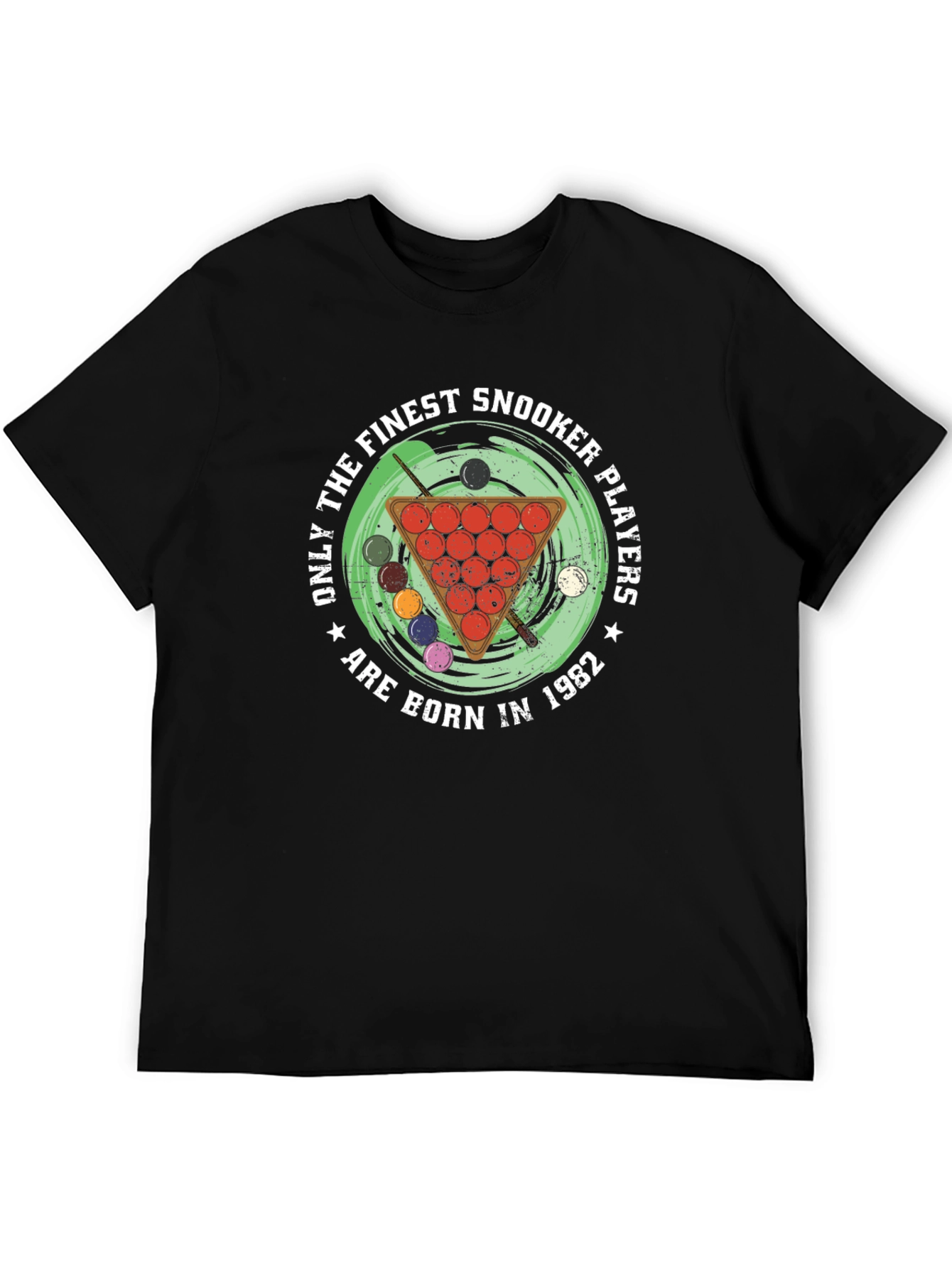 Finest Snooker Players Born in 1982 Black T-Shirt