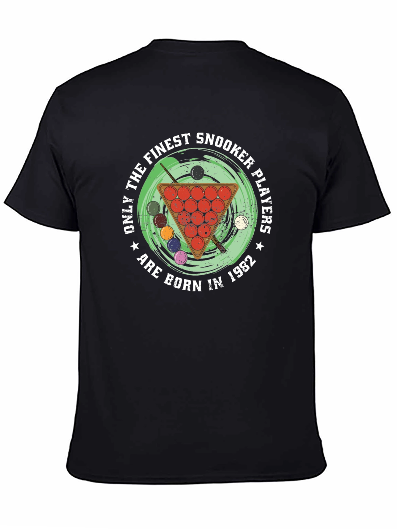 Finest Snooker Players Born in 1982 Black T-Shirt