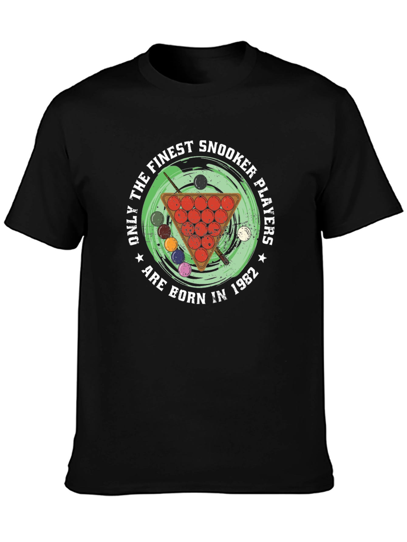 Finest Snooker Players Born in 1982 Black T-Shirt