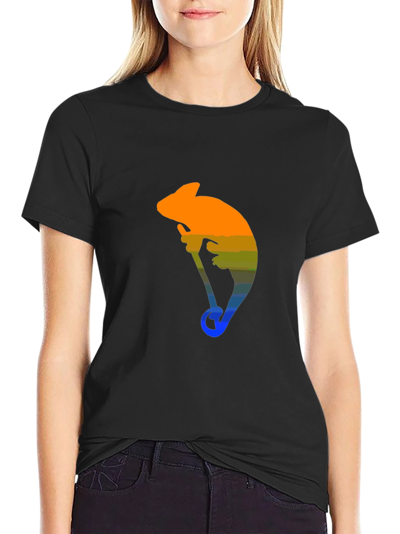 Chameleon Graphic Tee - Cool Animal Design