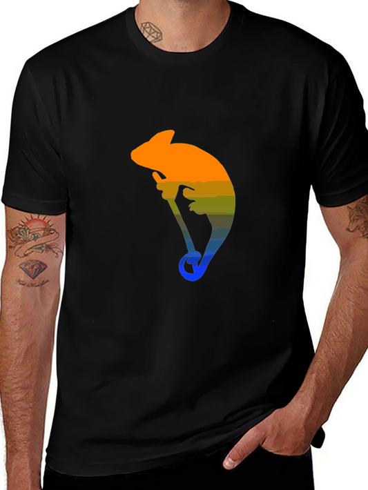 Chameleon Graphic Tee - Cool Animal Design