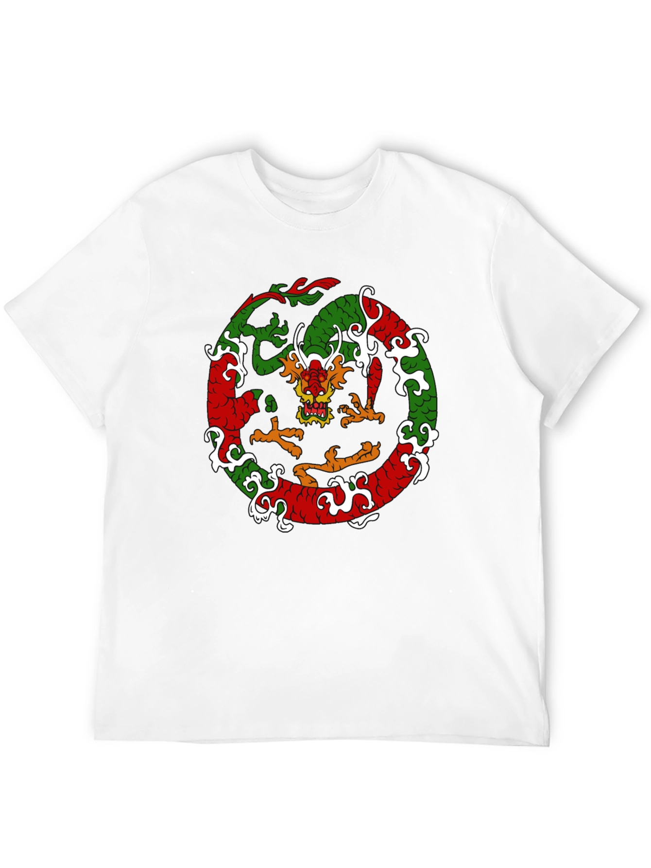 Dragon Circle Graphic Tee - Black