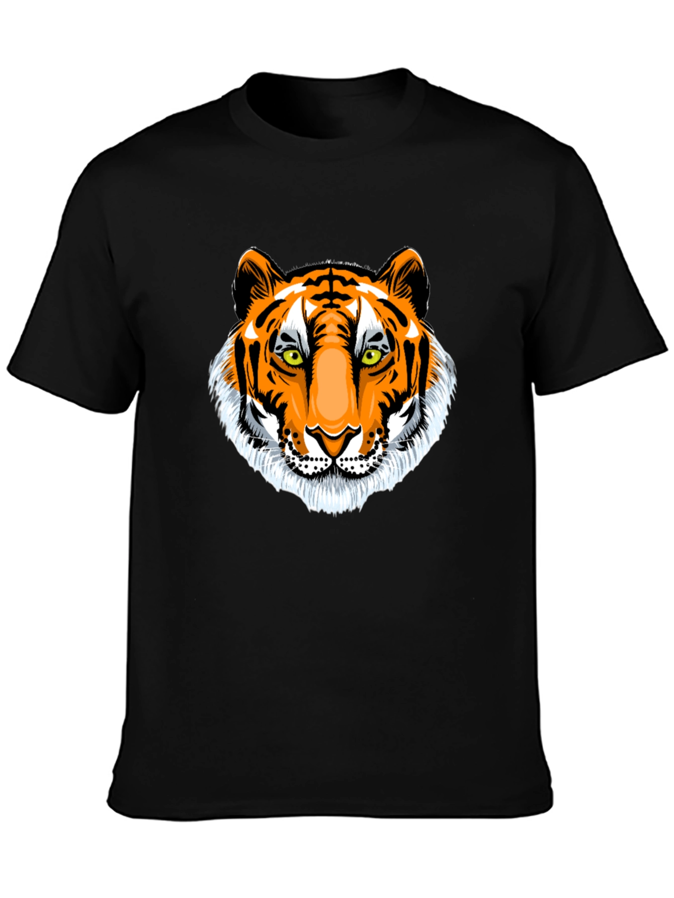 Tiger Graphic Black T-Shirt - Animal Print Tee