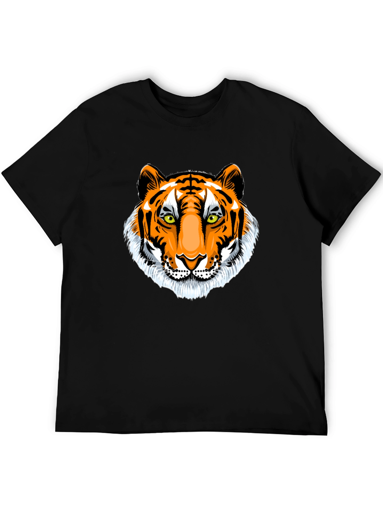 Tiger Graphic Black T-Shirt - Animal Print Tee